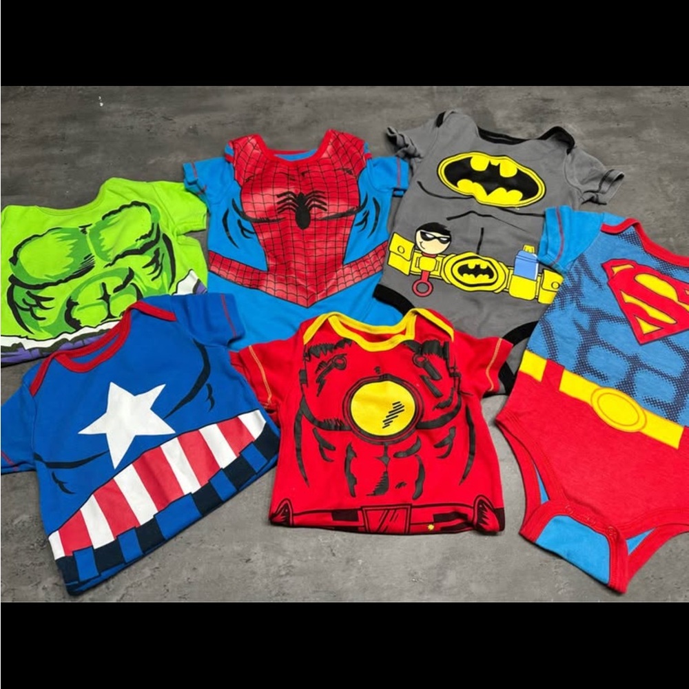 18 months Superhero bodysuits